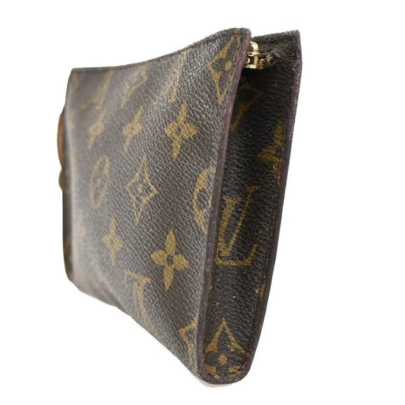 LOUIS VUITTON LV Bucket PM Pouch Bag Monogram Leather Brown France 67KB284 - Picture 3 of 14